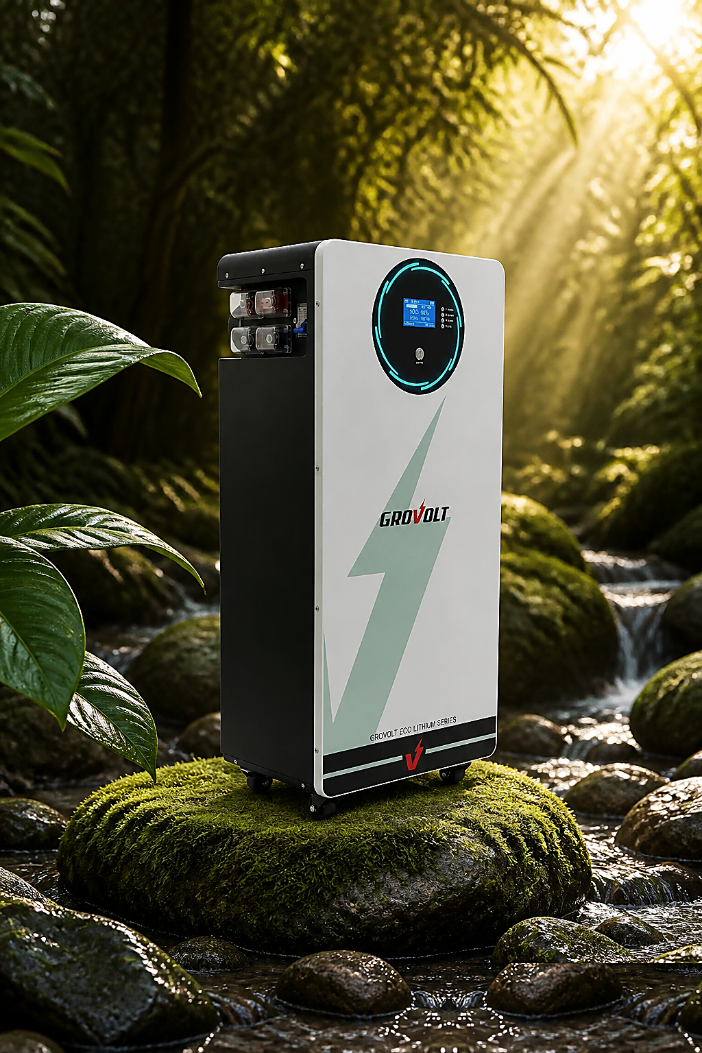 Grovolt Eco Lithium battery with smart display