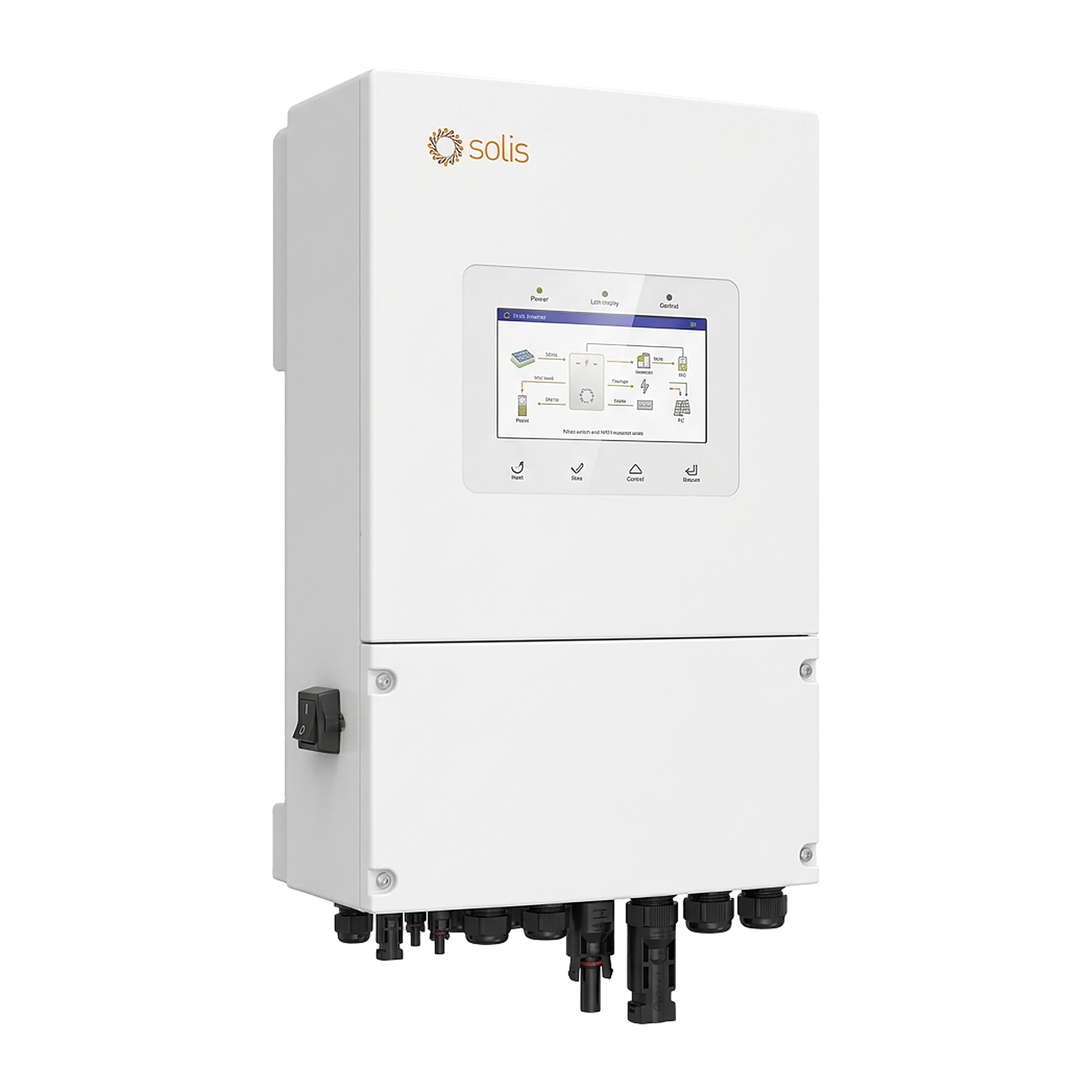 Solis S6 high-voltage hybrid inverter in a clean three-dimensional product view